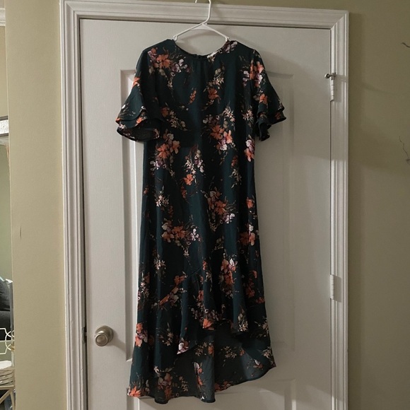 Ces Femme Dark Teal Floral Dress - Picture 4 of 6